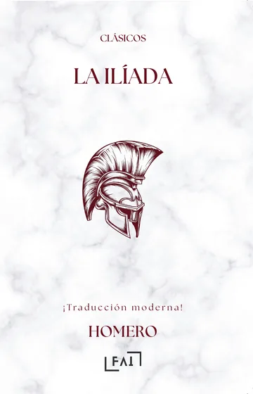 Tapa de La Ilíada, de Homero